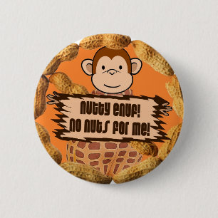 No Nuts for Me 2 Inch Round Button