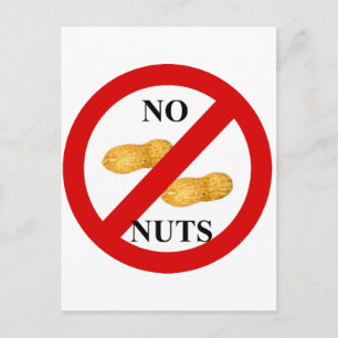 No nuts postcard