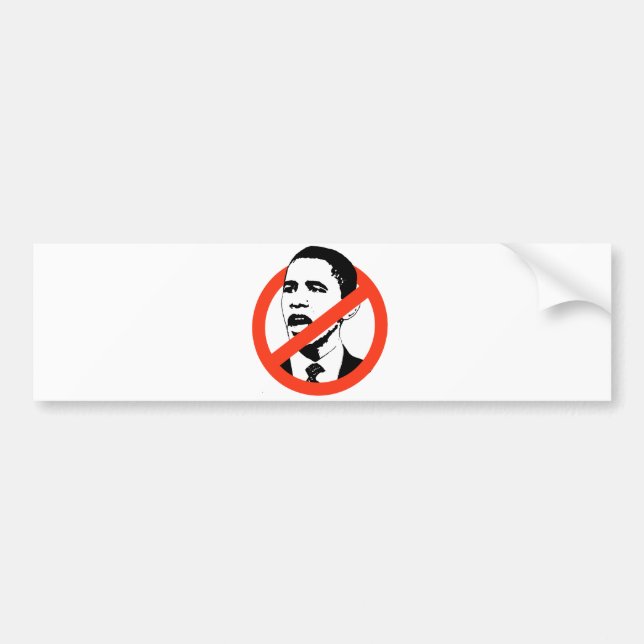 No Obama / Anti-Obama T-shirts Bumper Sticker (Front)