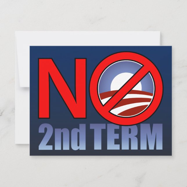 NO Obama Second Term (Front)