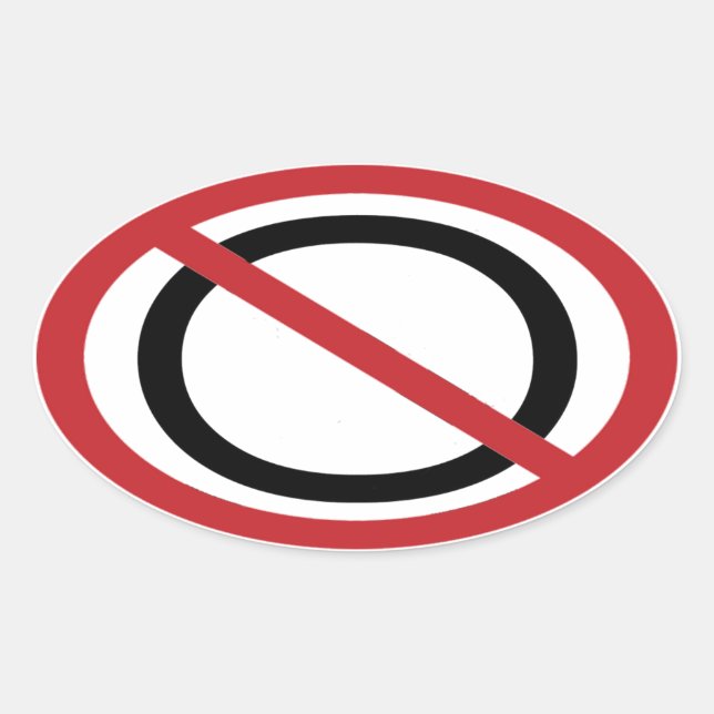 No Obama Sticker (Front)