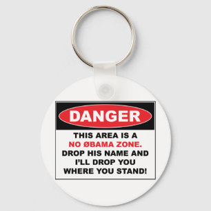No Obama Zone Keychain