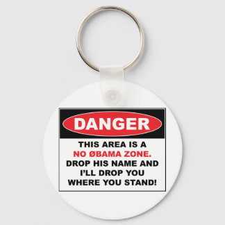 No Obama Zone Keychain