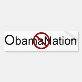 No ObamaNation Bumper Sticker