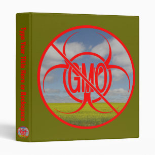 NO OGM Classeur Biodanger OGM Personnaliser sur l'