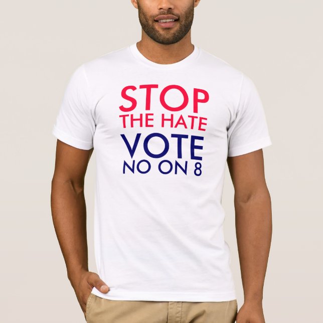No on 8 T-Shirt (Front)