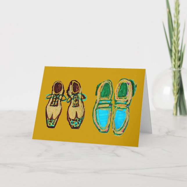 No One Can Ever Fill Your Shoes, Dad Greeting Card (Front)