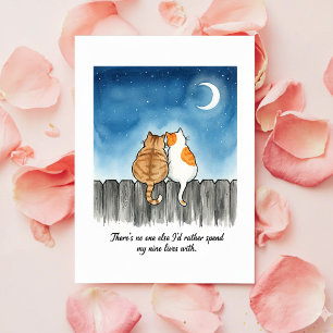 No One Else Funny Cat Valentine Card for Love