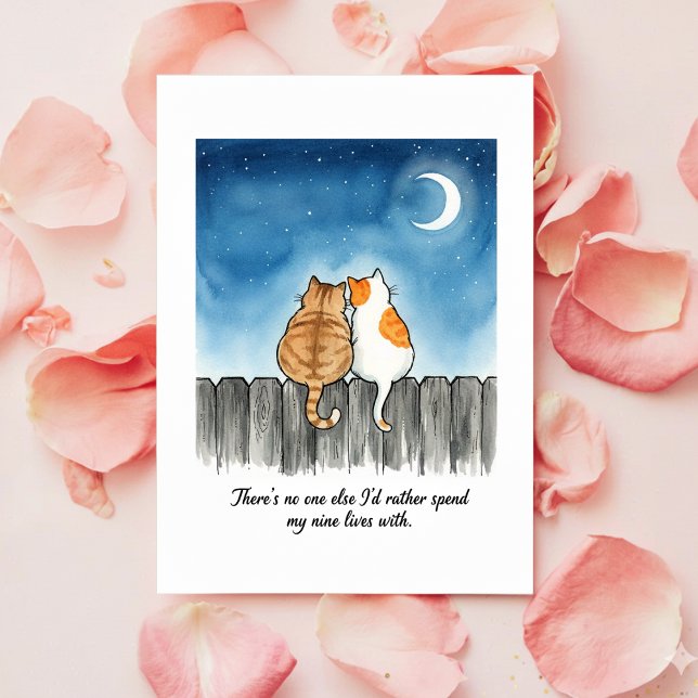 No One Else Funny Cat Valentine Card for Love (Creator Uploaded)