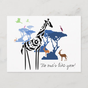 No one is like you! postcard