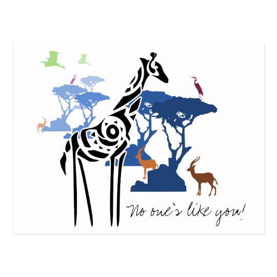 No one is like you! postcard