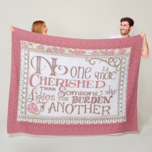No One is More Cherished Fleece Blanket