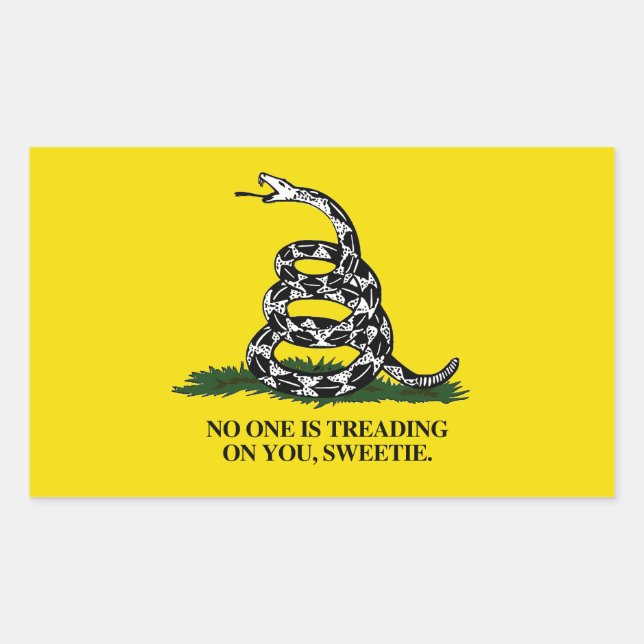No one is treading on you sweetie sticker (Front)