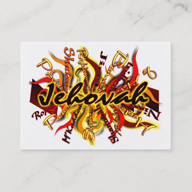 No one like Jehovah Business Card (Front)