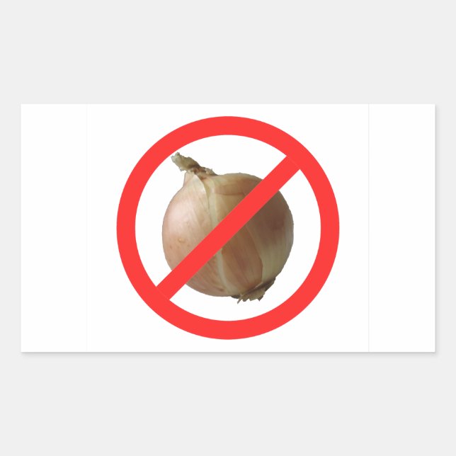 No Onion Sticker (Front)