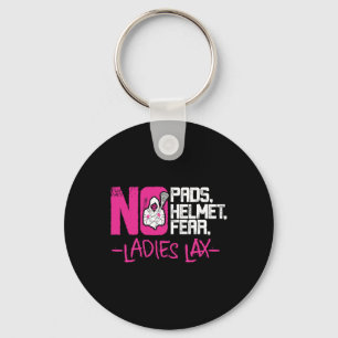 No Pads No Helmet No Fear Girls Keychain