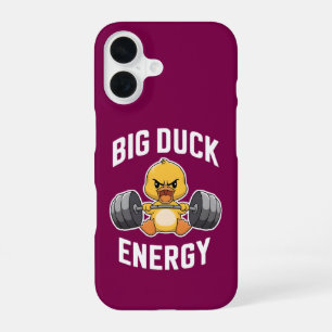 No Pain No Gain Duck Design Funny Fitness Art iPhone 16 Case