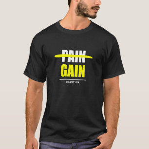 No Pain No Gain Fitness Gym Bodybuilding Training  T-Shirt