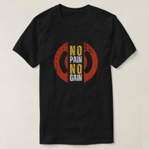 No Pain No Gain Graphic Fitness T-Shirt