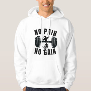 No Pain No Gain Gym Design Hoodie