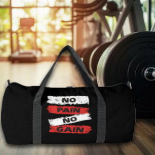 No Pain No Gain Gym Gear Duffle Bag