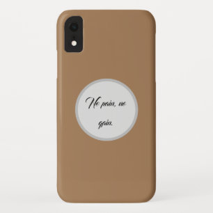 No Pain No Gain   GYM Motivation quotes    And Lig iPhone XR Case