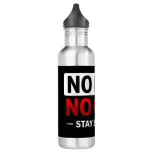No Pain No Gain Gym Motivation T-Shirt Fit 710 Ml Water Bottle
