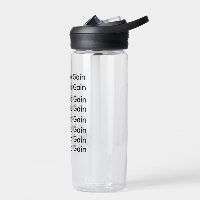 “No Pain No Gain” Gym Motivation Water Bottle (Left)