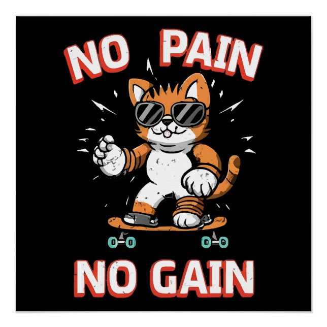 No pain No Gain Poster (Front)