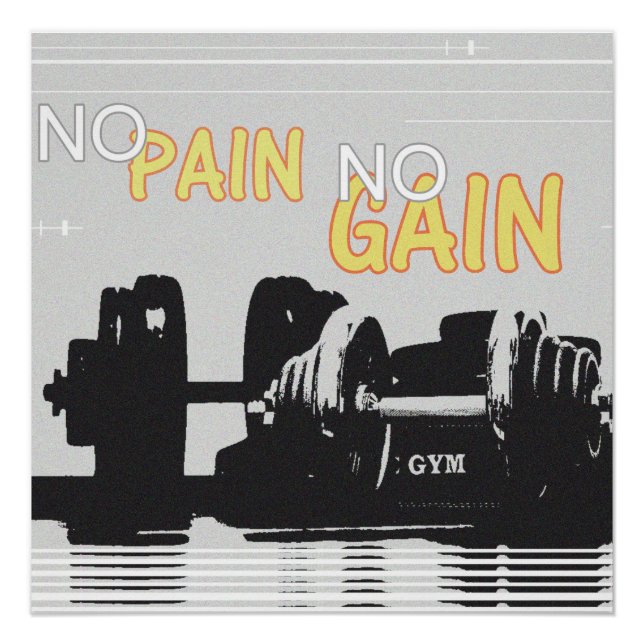 No Pain No Gain Poster (Front)