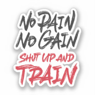 No Pain No Gain Shut Up And Train