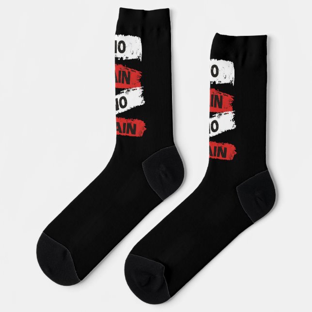 No Pain No Gain Workout Socks (Left)