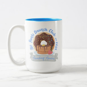 No pants brunch Two-Tone coffee mug