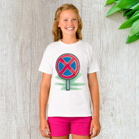 No Parking Road Sign Red Blue Traffic Symbol