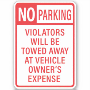 No Parking Sign