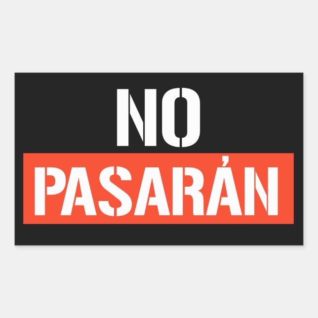 No Pasaran Sticker (Front)