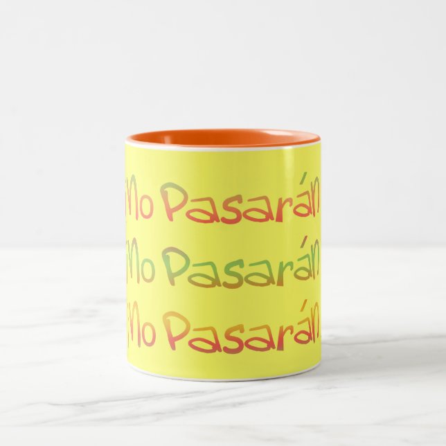 No Pasaran They Shall Not Pass Mug (Center)