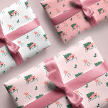 No Peeking Christmas Tree Vintage Pink Retro Van Wrapping Paper Sheet<br><div class="desc">Celebrate the magical and festive holiday season with our custom holiday wrapping paper sheets. Our vintage holiday design features a fun pink vintage van carrying a Christmas tree, this fun Christmas pattern also incorporates ornaments, Christmas greenery, and the words "no Peeking" ina fun handwritten style font. Each wrapping paper sheet...</div>