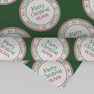 No Peeking Christmas Wrapping Paper
