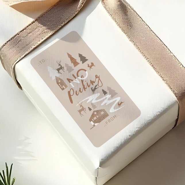 No Peeking Woodland Animals Cozy Village To & From Label (No Peeking Woodland Animals Cozy Village To & From Label)