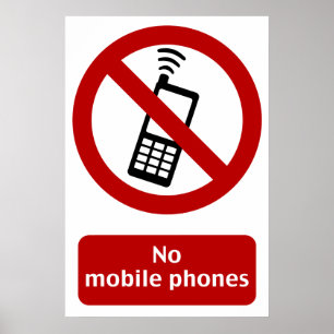 NO PHONE ZONE Sign