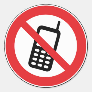 No phones cellphones allowed Stickers