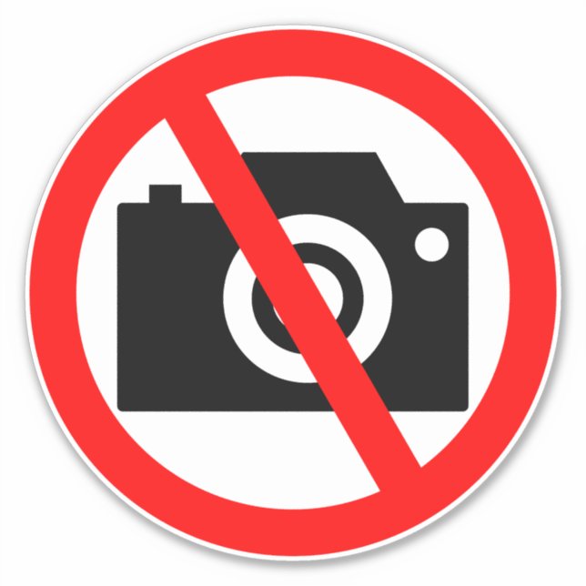 no photography camera allowed symbol  (Front)
