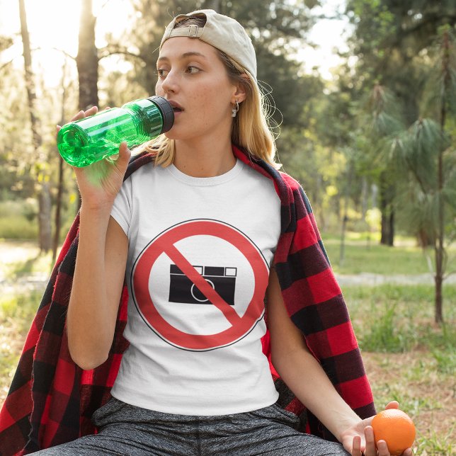 No Photography Sign T-Shirt (Creator Uploaded)