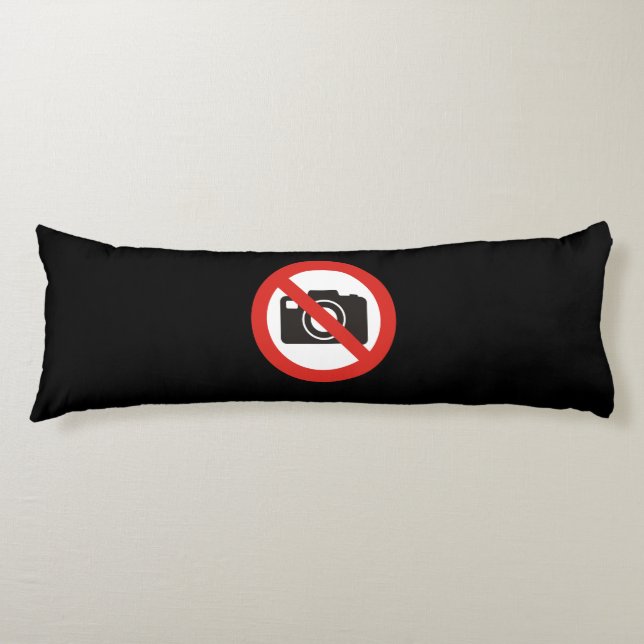 No Photos Allowed Body Pillow (Front)