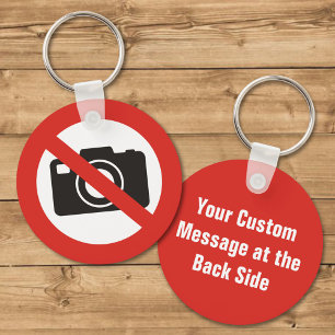 No Photos Allowed Keychain