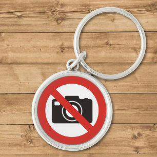 No Photos Allowed Keychain