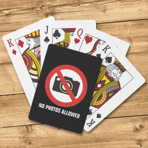 No Photos Allowed Playing Cards