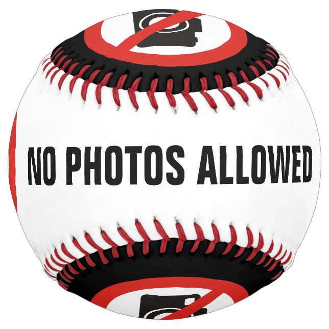 No Photos Allowed Softball (Front)