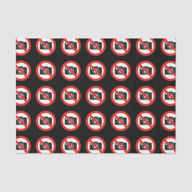 No Photos Allowed Tissue Paper (Front)